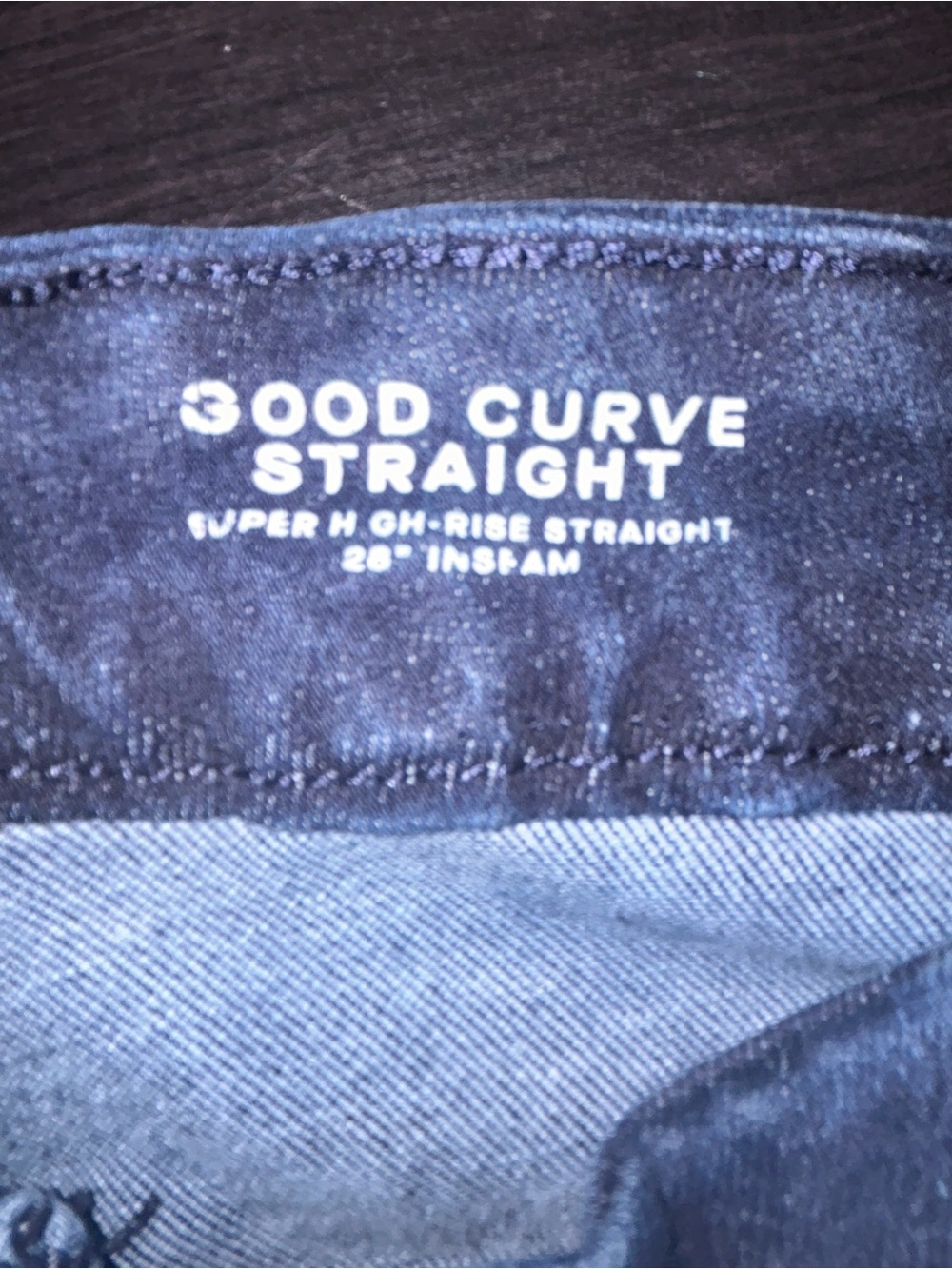 Good American Good Curve Straight super high rise straight jeans size 14-18 - Picture 8 of 9
